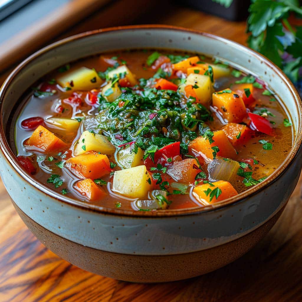 SOUPE AU PISTOU (SOUPA AU PISTOU) : Recette Complète